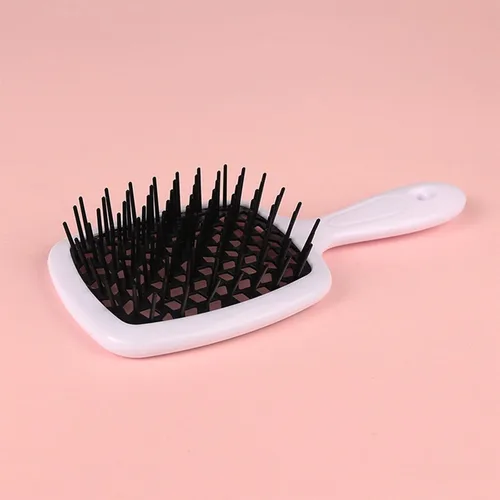 Vista 3 de Cepillo de pelo ventilado de 3 piezas, húmedo y seco, resistente al calor, eliminación de enredos sin esfuerzo, para cabello natural, rizado, liso