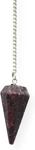 Vista 17 de WholesaleGemShop Péndulo facetado de cristal de piedras preciosas naturales