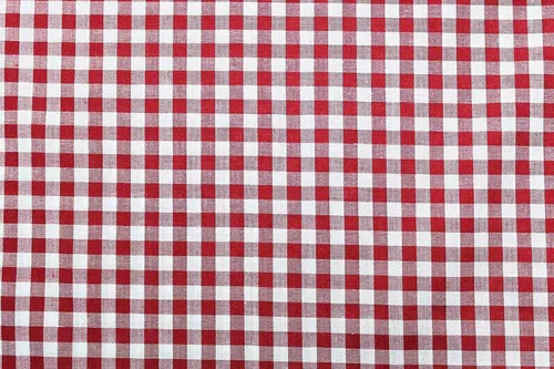 Vista 3 de Richlin Fabrics Poliéster/Algodón Gingham Check Azul/Blanco, 3 Yardas Precortadas