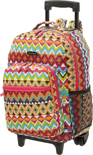 Vista 8 de Rockland - Mochila con asas dobles enrollables, Negro (Blackdot), Talla única