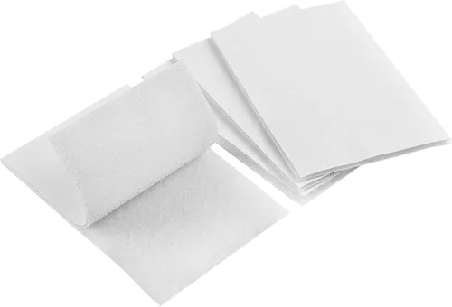 Vista 9 de Melsan Tiras de gancho y bucle de 1 x 4 pulgadas con adhesivo, 15 juegos, cinta de montaje adhesiva fuerte para uso doméstico u oficina, en lugar