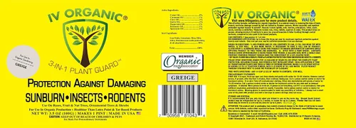 Vista 2 de IV Organic Protector de plantas 3 en 1, 1 pinta (Greige)