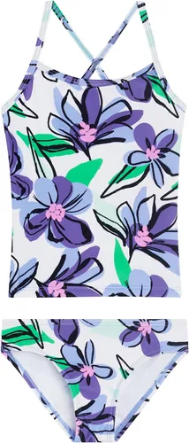 Vista 41 de Kanu Surf Niñas Melanie Beach Sport - Traje de baño tipo tankini de 2 piezas con UPF 50+ Alania Floral Aqua