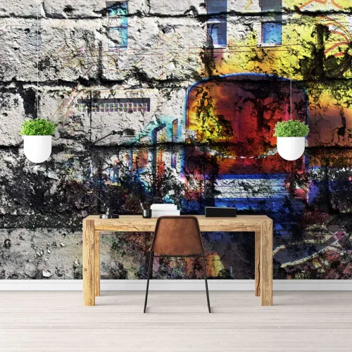Vista 16 de Empapelado autoadhesivo grande Wall26, series mural de pared, WMR-WP-X-D838-66x24x4