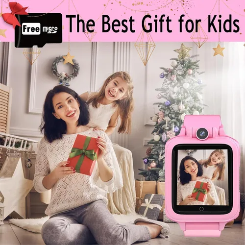 Vista 7 de Reloj inteligente para niños, reloj educativo, 14 juegos de rompecabezas, reproductor de música MP3, cámara de video, despertador, calculadora