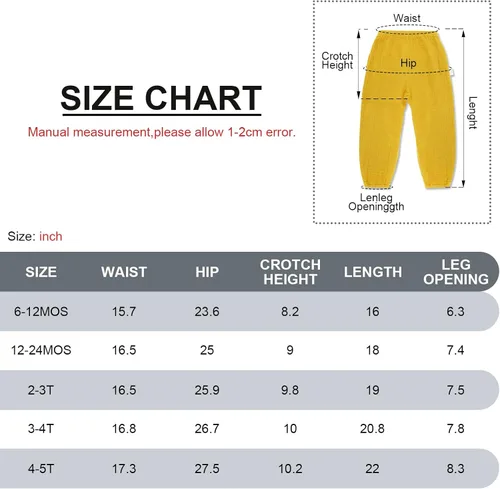 Vista 7 de Bouclede Paquete de 2 pantalones de harén de algodón suave para niñas, pantalones de lino casuales