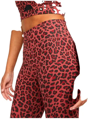 Vista 3 de Nike Dri-FIT One - Leggings de tiro medio con estampado de animales para mujer