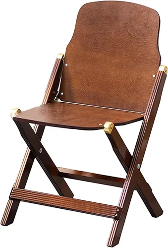 Vista 8 de Silla de comedor plegable de mediados de siglo, sillas plegables de madera maciza, silla de gravedad cero para patio, porche, fiesta, evento (negro)