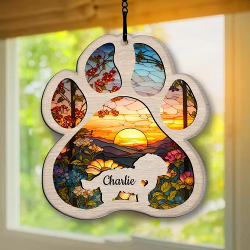 Vista 8 de Regalos conmemorativos personalizados para perros afganos, adorno de perro afgano personalizado, árbol de Navidad, regalo de recuerdo de mascotas