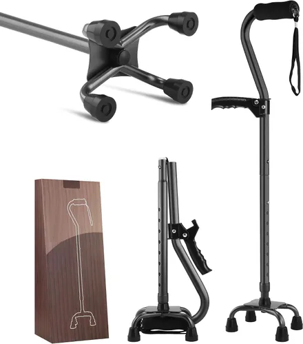 Vista 15 de LIXIANG Bastones para Caminar que Estabilizan Mujeres Bastones Cuádruples para Personas Mayores y Adultos Plegables Ajustables para Hombres
