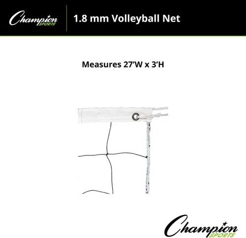 Vista 5 de Champion SportsVolleyball Nets Negro/Blanco