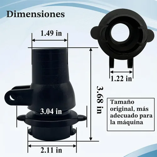 Vista 2 de GW9012 - Kit giratorio para limpiador de piscinas, color negro