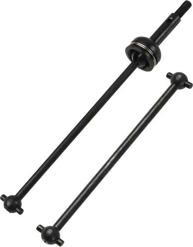 Vista 2 de ShareGoo 144001 - Eje de transmisión CVD de metal, diferencial, eje de rueda compatible con WLtoys 144001 1/14 RC Car (negro)