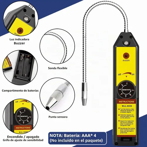 Vista 7 de BACOENG Juego de bomba de vacío y medidor de aire acondicionado de 4 CFM, bomba de vacío HVAC con detector de fugas para refrigerantes R134a R410a
