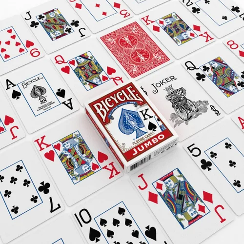 Vista 6 de Springbok Bicycle Poker Tamaño Poker Índice Jumbo Cartas de Juego (Los Colores Pueden Variar)