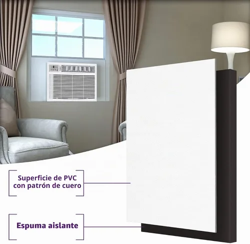 Vista 3 de Mxclimate Paneles laterales de espuma con aislamiento de CA para ventanas de aire acondicionado, 39 pulgadas de ancho, kit de sellado de ventana