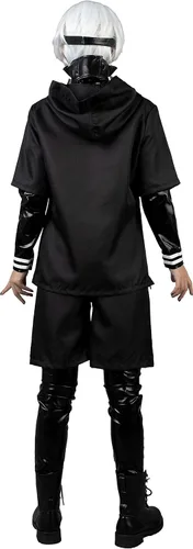 Vista 4 de Cosfun Disfraz de Kaneki Ken para hombre disfraz de Halloween negro mp005087