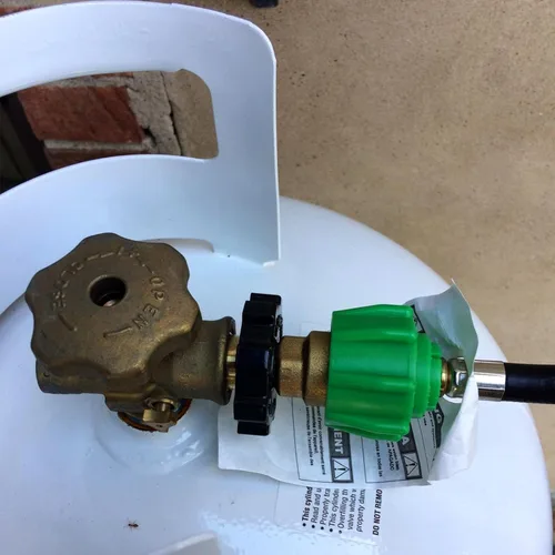 Vista 4 de Onlyfire adaptadores para tanque de propano universal POL a QCC1 con llave para ajustar de estilo viejo a nuevo