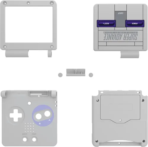 Vista 8 de IPS Ready - Carcasa de repuesto para Gameboy Advance SP GBA SP, compatible con IPS y LCD estándar, no incluye consola ni pantalla