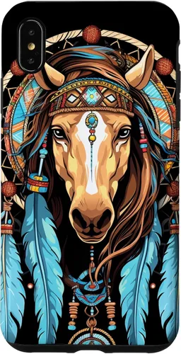 Vista 7 de Funda tribal con plumas indias nativas americanas para iPhone 14