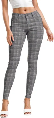 Vista 9 de Hybrid & Company - Pantalones ultraelásticos para mujer, cómodos y ajustados, para el trabajo y ocasiones informales Negro
