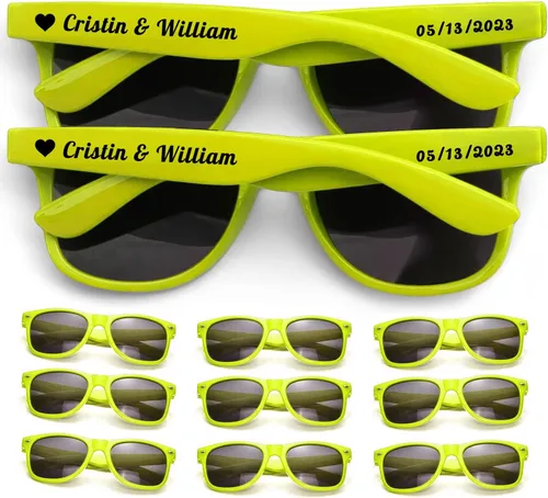 Vista 14 de Gafas de sol personalizadas para recuerdos de fiesta de boda, gafas de sol personalizadas a granel para hombres, padrinos de boda, adultos y mujeres