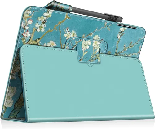 Vista 8 de Fintie, funda tipo libro Samsung Tab S3 9.7, Z-flor