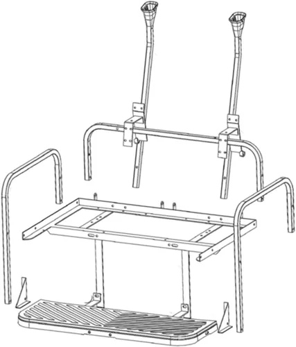 Vista 5 de Mach3 - Marco abatible de aluminio para carrito de golf, compatible con modelos Club Car Precedent/Tempo/Onward 2004 en adelante, no incluye cojines