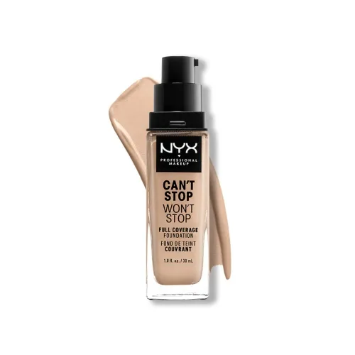 Vista 24 de NYX Professional Makeup Can't Stop Won't Stop - Cepillo para base de maquillaje Negro