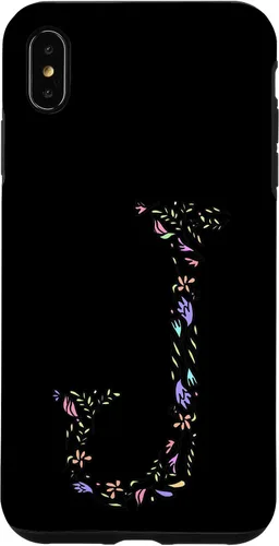 Vista 11 de Letter J Floral Monogram Vintage Initial Personalized Gift Case for iPhone 17