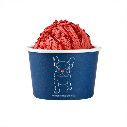 Vista 70 de Restaurantware Coppetta - Vasos de postre de 3 onzas, 50 tazas desechables para helado, tapas se venden por separado, cuencos de papel a cuadros