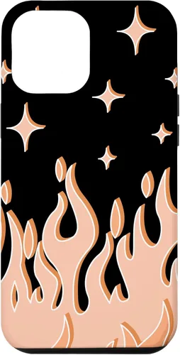 Vista 25 de Funda Gótica Pastel para iPhone 16 con diseño de llama naranja