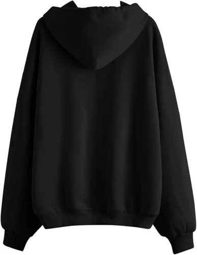 Vista 6 de Lingbing Sudaderas ligeras con capucha para mujer, sudaderas Y2K con capucha para mujer, sudaderas casuales de manga larga, chaquetas con bolsillos
