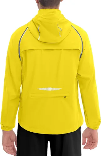 Vista 14 de Little Donkey Andy - Chaqueta de ciclismo extraíble para hombre Capucha desmontable-naranja