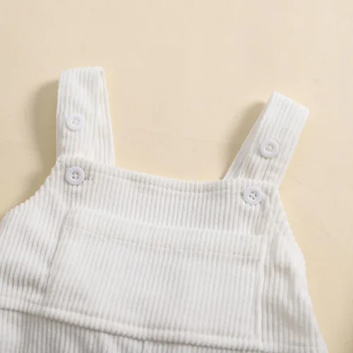 Vista 4 de ZAXARRA Overol para bebé con tirantes y tirantes para bebé, mameluco para niño pequeño