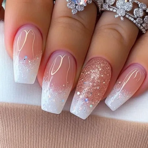 Vista 10 de Uñas postizas a presión con flores, uña corta cuadrada con diseños florales coloridos, uñas postizas de cobertura completa, uñas postizas brillantes