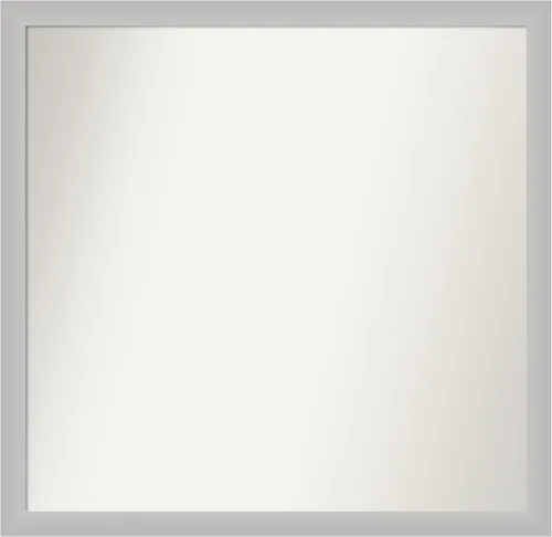 Vista 175 de Amanti Art Silver Bathroom Mirror for Over Sink, 26x45 Custom Made Marred Pewter Rectangle Vanity Mirror, Oversize Casual Wood Frame, Hangs Estaño
