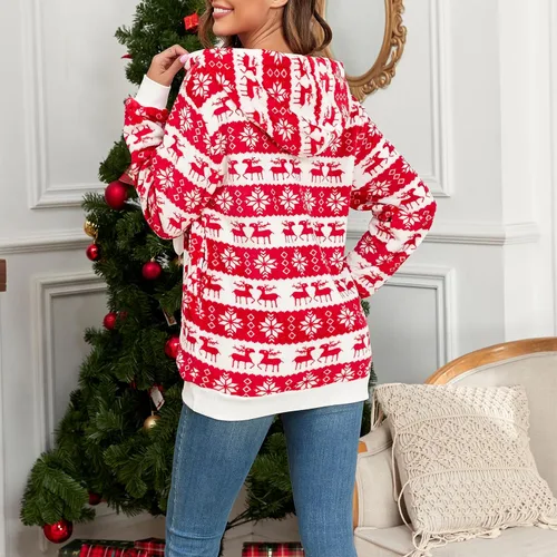 Vista 98 de Century Star Sudadera deportiva mullida de vellón con capucha para mujer de talla extragrande con bolsillos