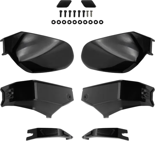 Vista 9 de SAUTVS Protector de manillar negro, deflector de viento para Can Am Ryker, kit de deflector de aire de plástico para Can-Am Ryker 600 900