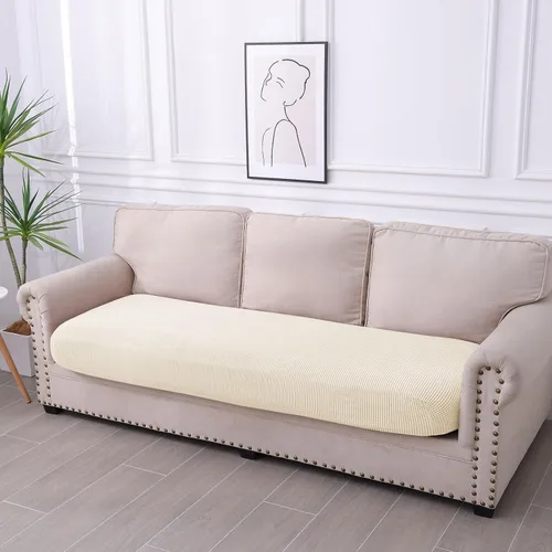 Vista 239 de hyha Fundas impermeables para sofá seccional, fundas de cojín Beige