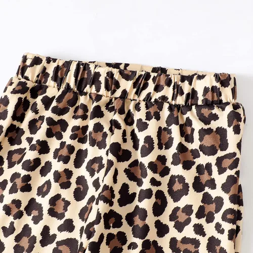 Vista 7 de Traje de bebé niña de 2 cumpleaños para niña de 2 años de edad, ropa de leopardo