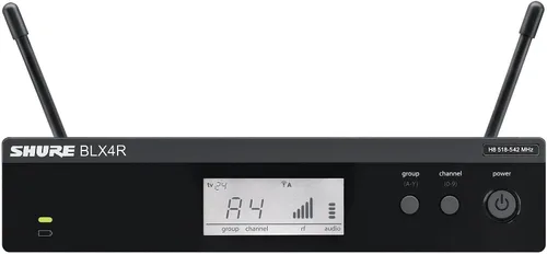 Vista 4 de Shure BLX24R/B58 Sistema de micrófono inalámbrico - Batería de 14 horas, rango de 300 pies, UHF Micrófono vocal de mano BETA 58A, receptor