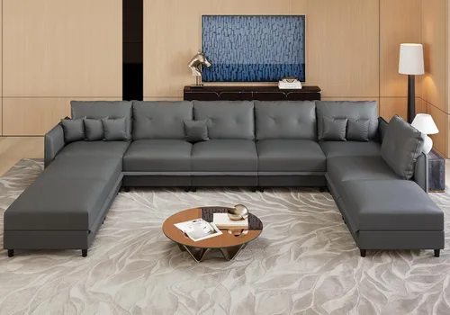 Vista 20 de LLappuil Sofá modular modular grande de 21 asientos con almacenamiento Gris