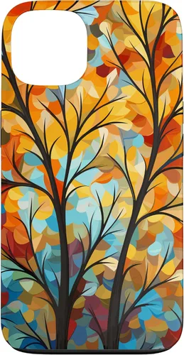 Vista 7 de Otoño y otoño, hojas coloridas, otoño color árbol caso para iPhone 16