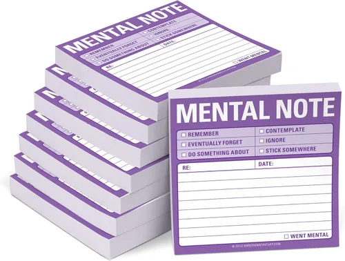 Vista 6 de 1 unidad de notas adhesivas Knock Knock para notas mentales, libretas de lista de tareas, cada una de 7,62 x 7,62 cm