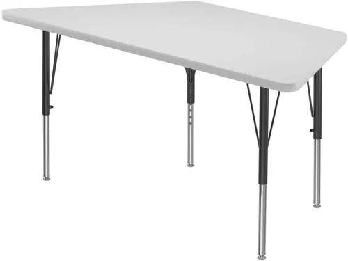 Vista 36 de Correll - Mesa rectangular de 24 x 36 pulgadas, mesa de actividades superior de borrado en seco, altura ajustable (19 a 29), laminado de alta