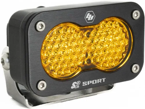 Vista 4 de Baja Designs S2 Sport - Cápsula de luz LED negra (conducción/combinado; ámbar)