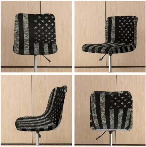 Vista 252 de American Eagle - Juego de 2 fundas para taburetes de bar para sillas de comedor, impermeables, antideslizantes, tamaño universal