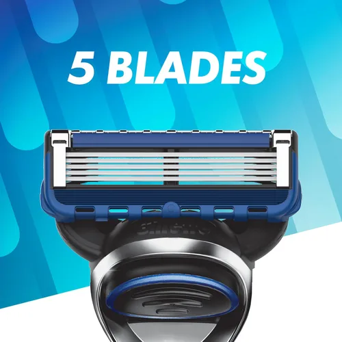 Vista 4 de Gillette 5 repuestos de cuchillas de afeitar de 5 cuchillas para hombre, 12