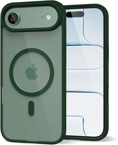 Vista 55 de oakxco Funda magnética transparente compatible con Magsafe, bonita funda delgada y transparente de poliuretano termoplástico no amarillenta, carcasa